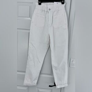 Insane gene Stylish White High-Waisted Women Jeans
